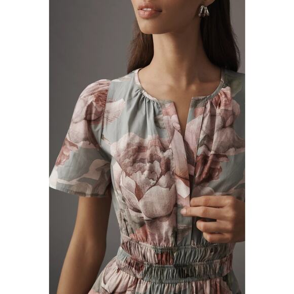 New Anthropologie x Loverly Grey: The Somerset Mini Dress $140 PLUS 1X Floral - Picture 6 of 8